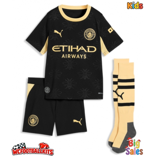 Manchester City Marc Guehi #6 Replica Away Stadium Kit for Kids 2026-27 Short Sleeve (+ pants)